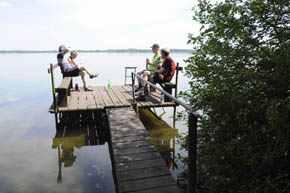 Cyklisterne siger Godau til Großer Plöner See