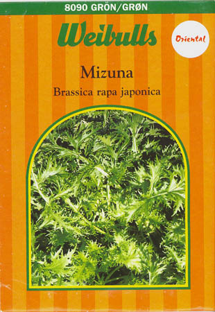 Mizuna, Mizuna, Brassica rapa </i>L. subsp.<i> nipposinica