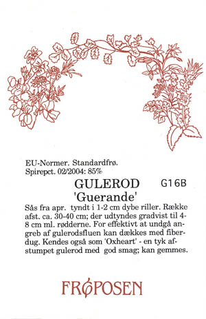 Gulerod, Guerande, Daucus carota </i>L. subsp.<i> sativus