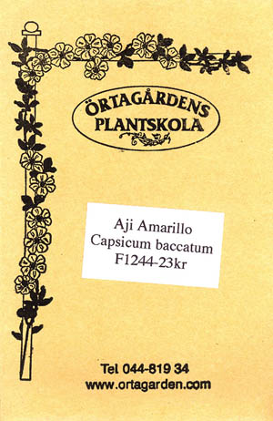 Ajipeber, Aj Amarillo, Capsicum baccatum