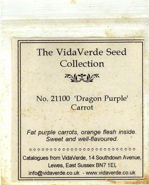 Gulerod, Purple Dragon, Daucus carota </i>L. subsp.<i> sativus